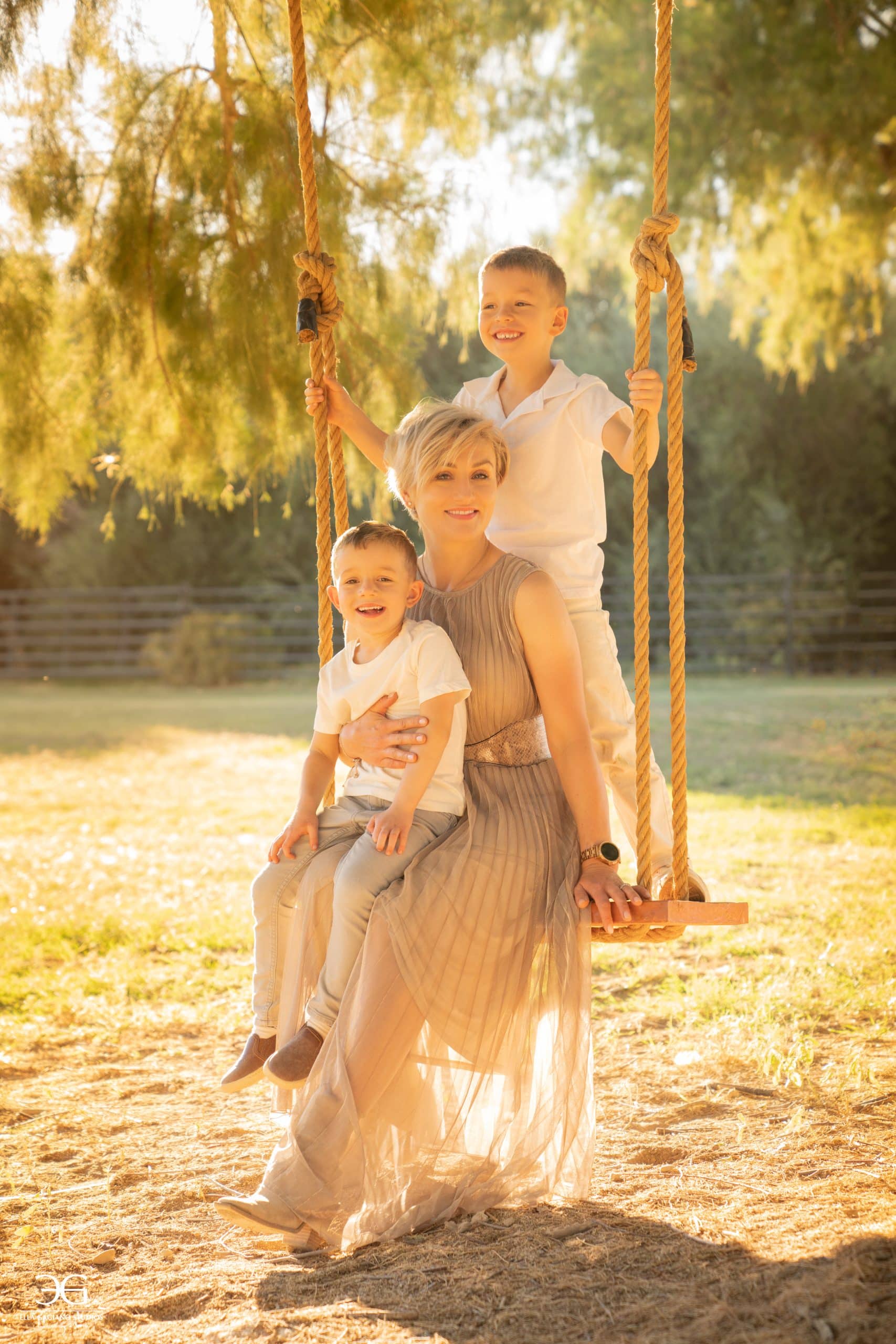 Mother and sons photographed by a Kentucky family photographer